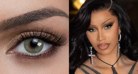 Cardi B Spotted with Color Contact Lens - do you know which one?